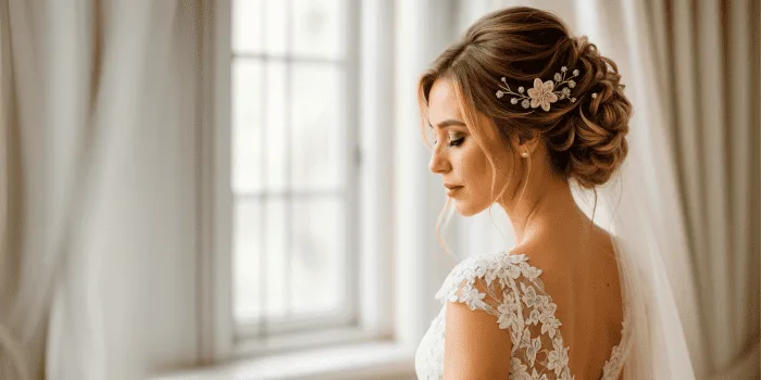 Peinado de novia — recogido para boda
